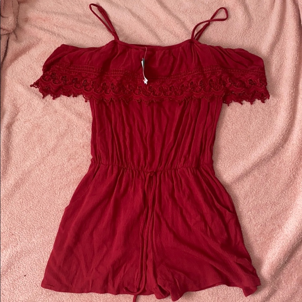 Red Maurices Romper